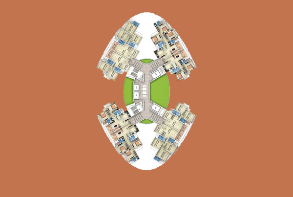 TYPICAL FLOOR PLAN (8th, 13th, 18th, 23rd & 28th) 